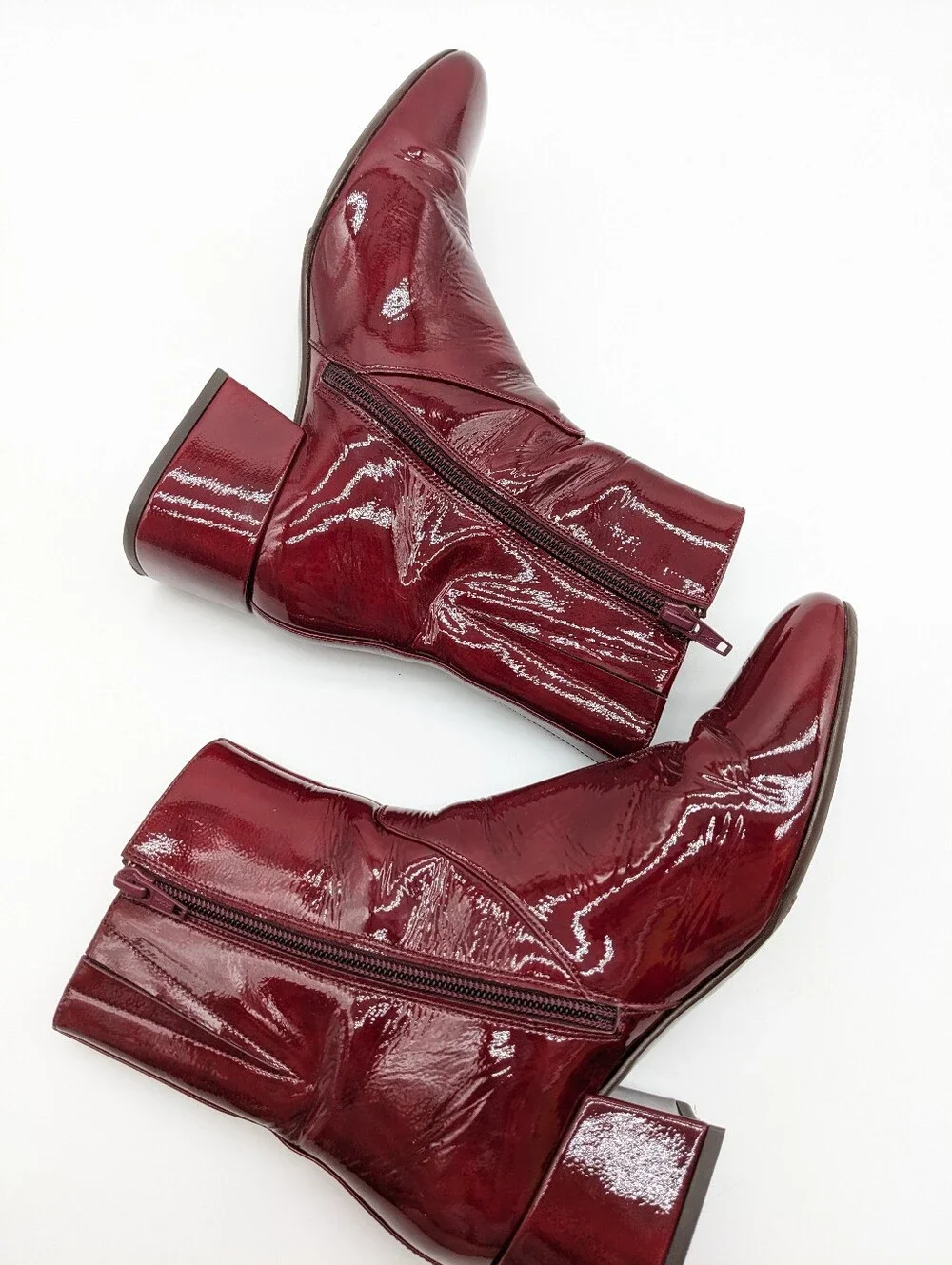 SÉZANE Low Paulette Patent Ankle Boots 37
